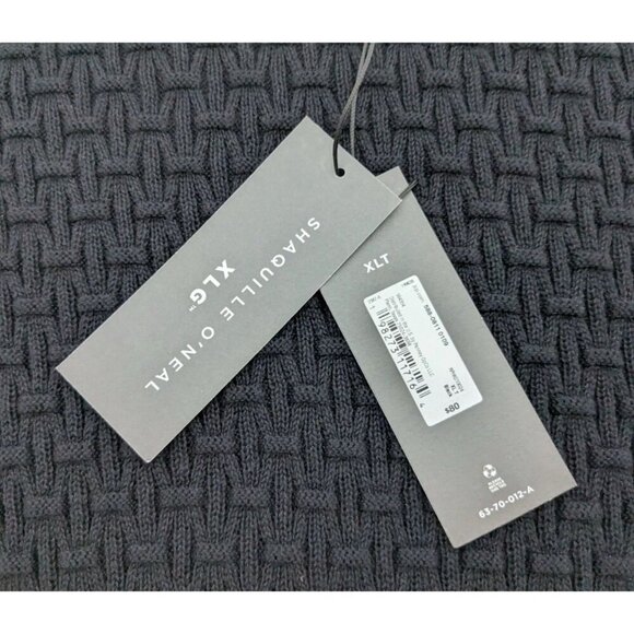 Shaquille O’Neal XLG Black Big And Tall Crew Neck Long Sleeve Pullover New - Picture 2 of 8